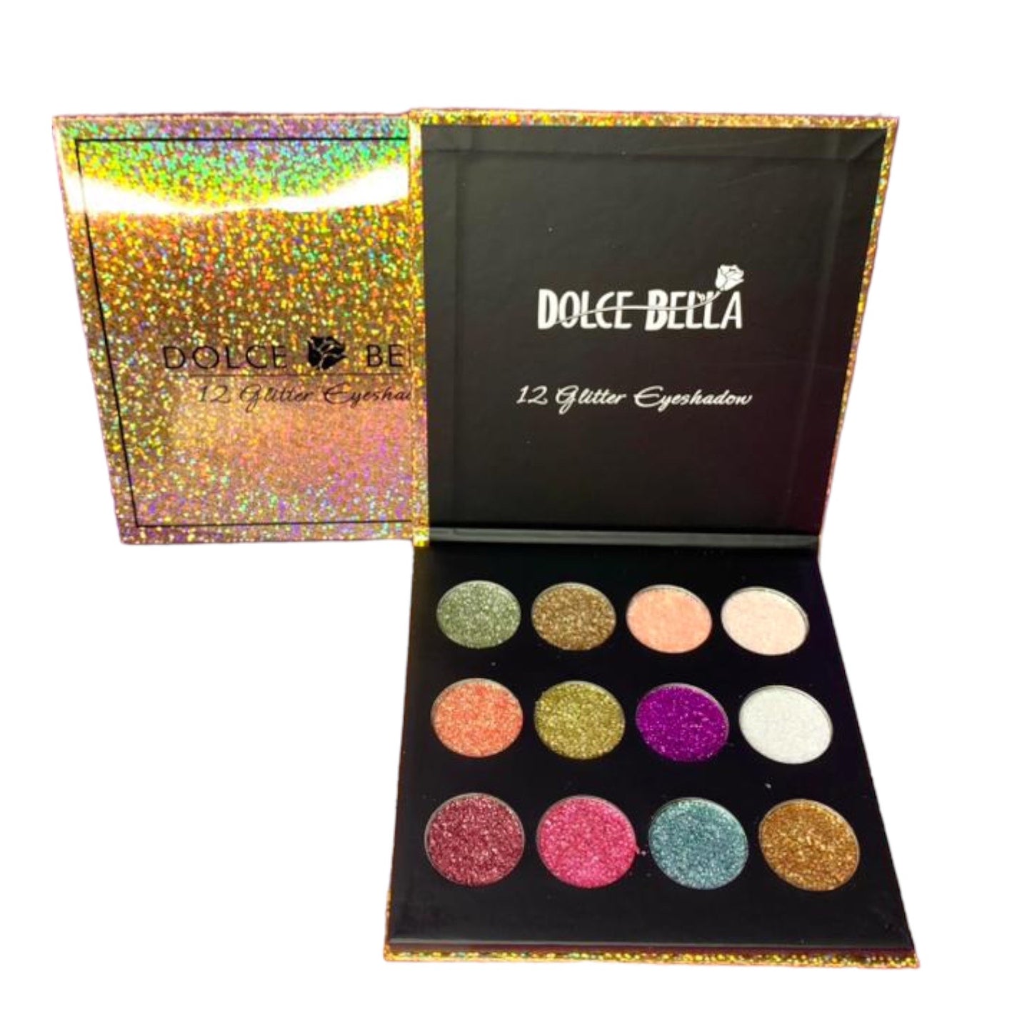 Sombra Glitter de Dolce Bella 12 tonos