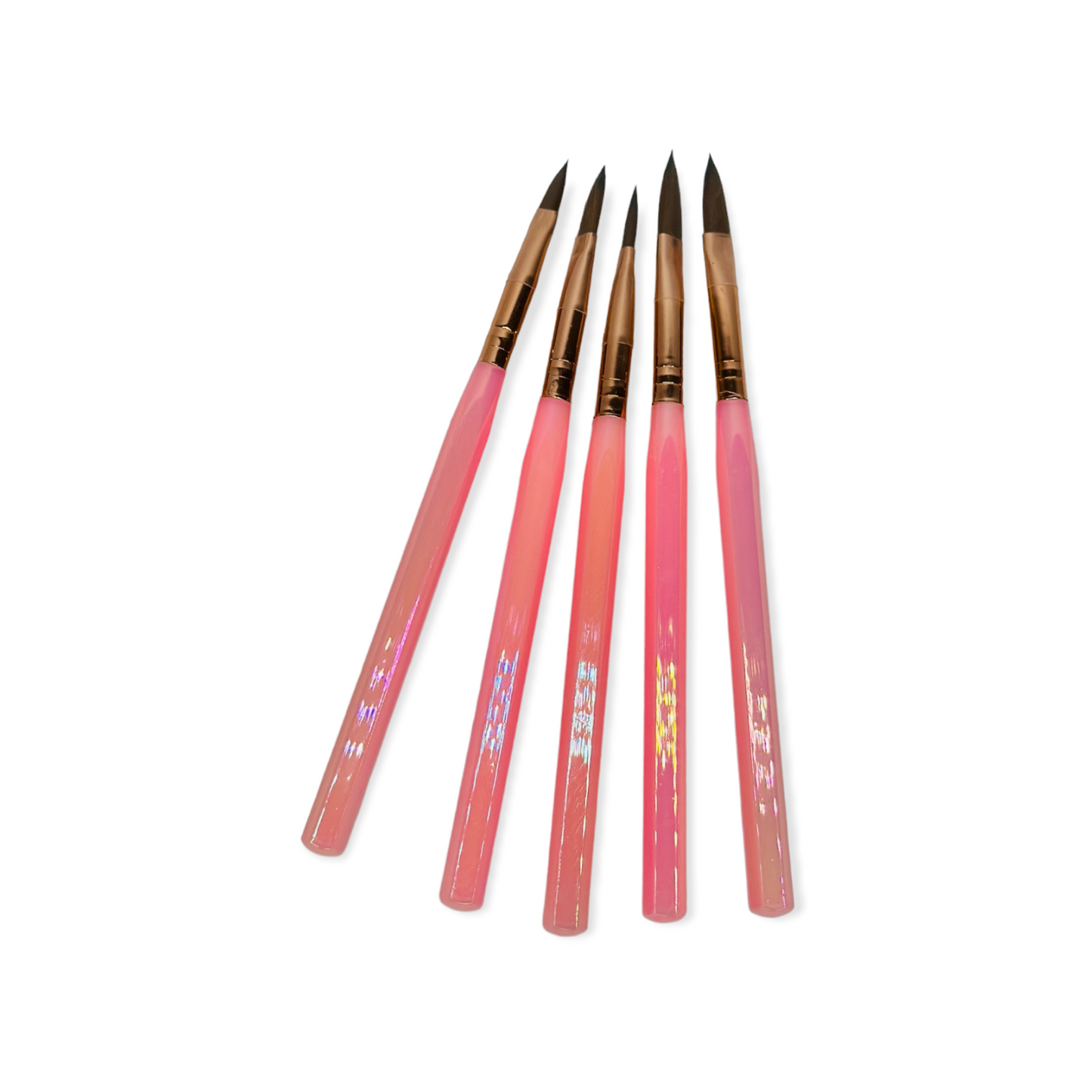 Pincel Acrilico Rosa perla x5