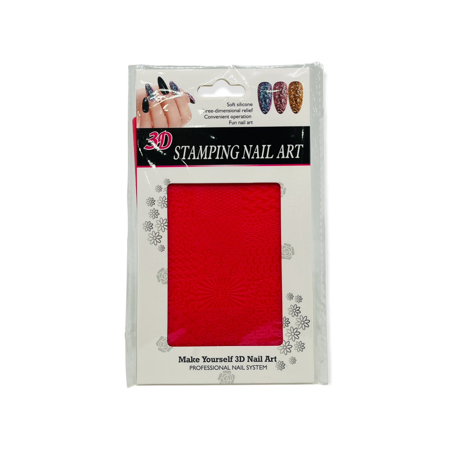 Plantilla de goma gel 3D